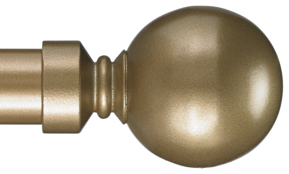 Deco Traverse 1 Rod With Ball 28 Finial, Champagne, 132