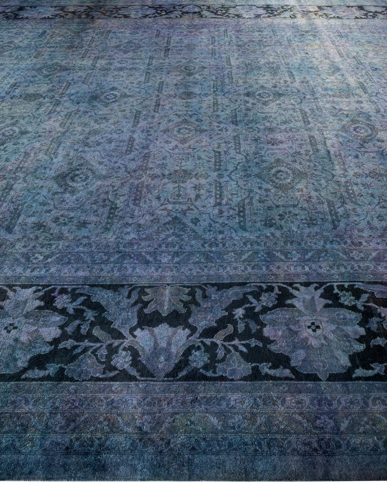 Vibrance, One-of-a-Kind Handmade Area Rug Purple, 14'9"x12'0"