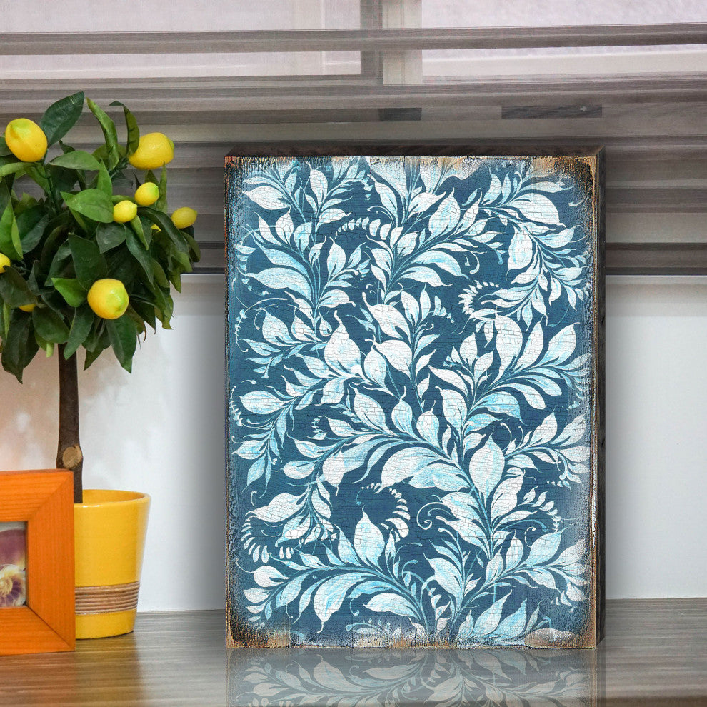 Decorative Pattern Wooden Block, 18"x12"