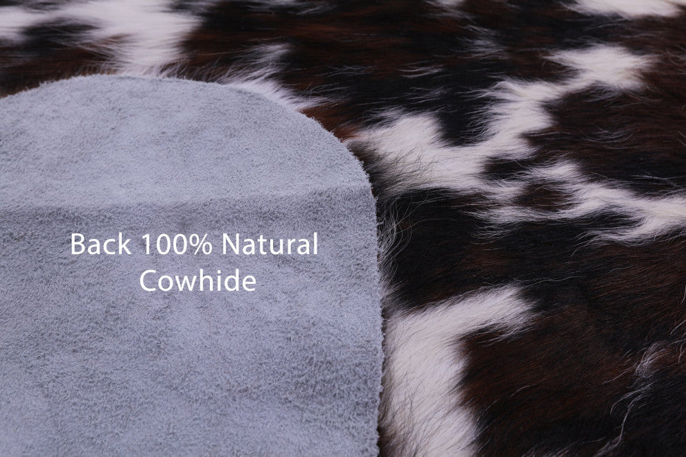 6' 7" X 5' 11" Natural Cowhide Rug C2284