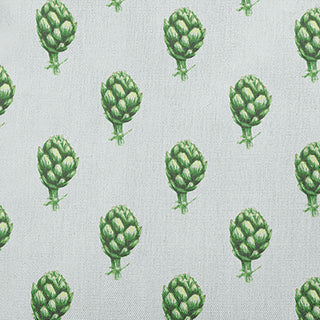 Artichokes Pattern Decorative Indoor/Outdoor Pillow, Pale Green, 16"x16"