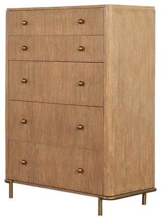 Coaster Arini 5-Drawer Contemporary Wood Chest in Sand Wash