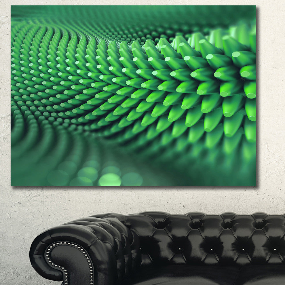 Abstract 3D Spiny Background, Abstract Canvas Wall Art, 40"x30"