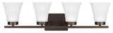 Generation Lighting Lighting 4-Light Bayfield Sconce, Burnt Sienna, A19/100w