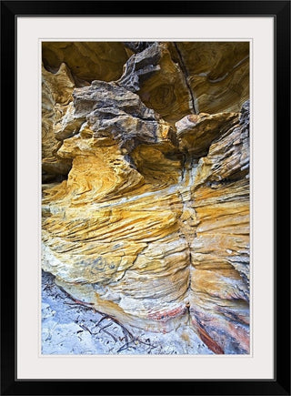 "Coningham Cliffs" Black Framed Art Print, 28"x38"x1"