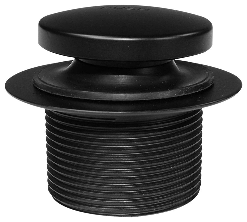 Tip Toe Bath Waste - 14" Make-Up, 20 Ga. Tubing In Oil Rubbed Bronze, Powder Coated Flat Black