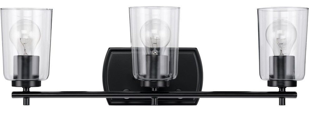 Adley Collection 3-Light Bath and Vanity, Black