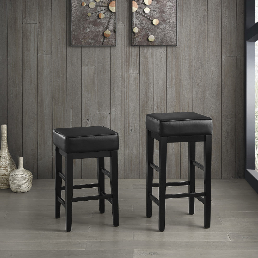 Josie 29" Square Stool, Set of 2