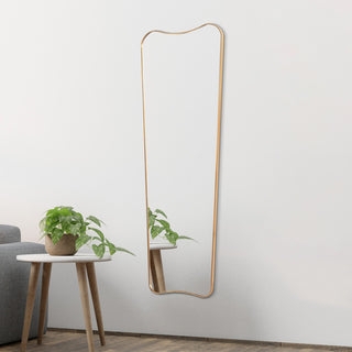 Alfie Rectangular Metal Framed Wall Mounted Full-Length Mirror