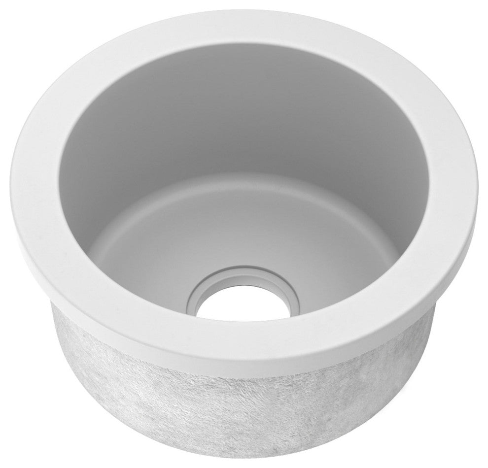 Native Trails NSB1607 NativeStone 16" Undermount Single Basin - Pearl