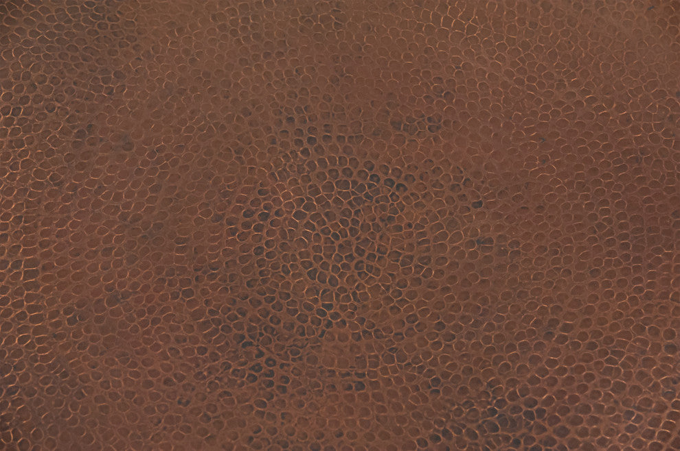 30" Round Hammered Copper Table Top
