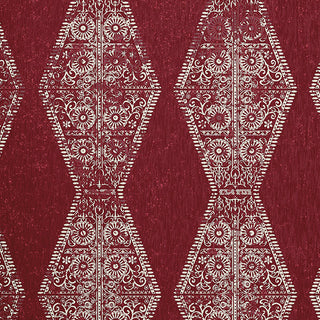 Pyramid Stripe Chenille Rug, Dark Red, 5'x7'
