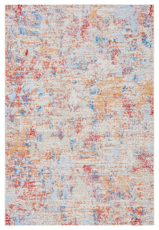 Safavieh Summer SMR451 Indoor-Outdoor Rug, Ivory/Light Blue, 4'x6'