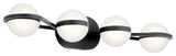 Kichler 85093 Brettin 4 Light 30"W LED Bathroom Vanity Light - Matte Black
