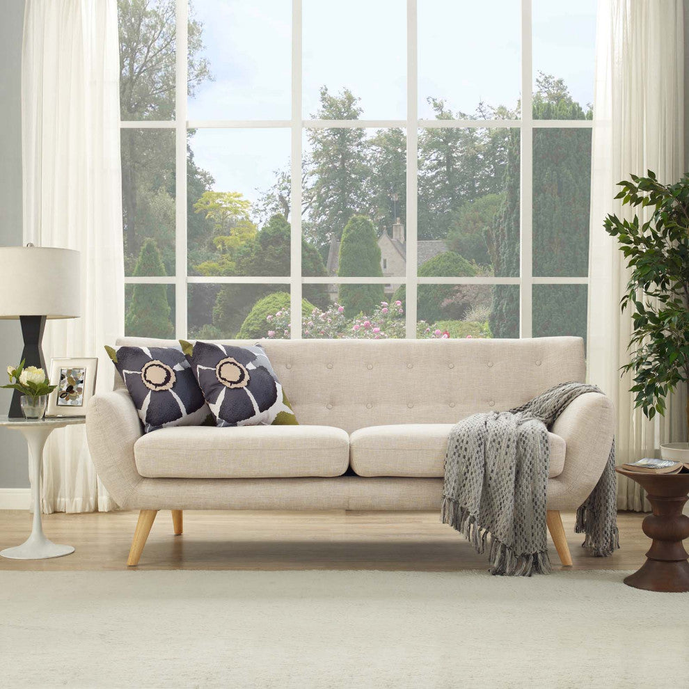 Modern Beige Remark Upholstered Sofa