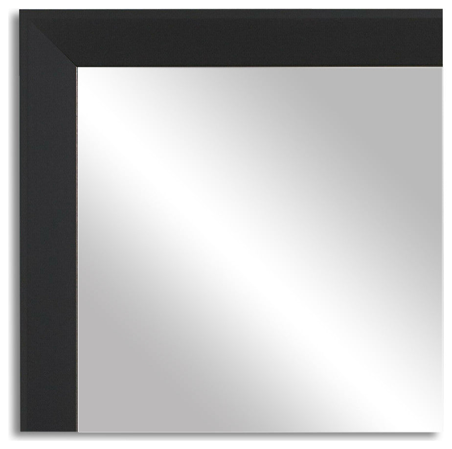 LaRue Framed Wall Mirror, Black, 28" X 60"