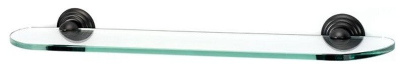 Alno 24" Glass Shelf with Brackets in Bronze