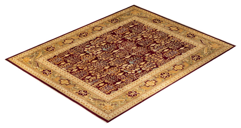 Eclectic, One-of-a-Kind Hand-Knotted Area Rug Red, 11' 10 x 15' 1