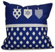 Decorative Holiday Pillow Geometric, Royal Blue, 18"x18"