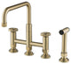 Urbix Bridge Kitchen Faucet, Brushed Gold