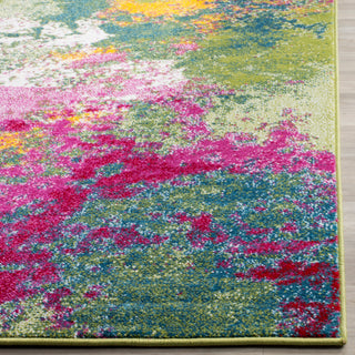 Safavieh Watercolor Collection, WTC697 Rug, Green/Fuchsia, 8'x10'