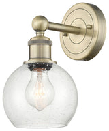 Edison Athens 1-Light 6" Sconce, Antique Brass, Seedy