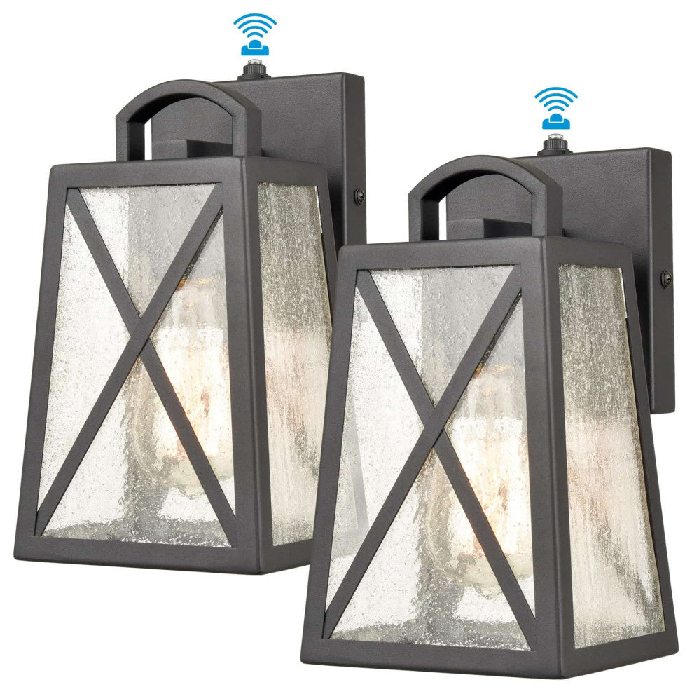 Dusk to Dawn Outdoor Lights Wall Mount Porch Lights, Set of 2