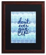 Elizabeth Caldwell 'Don't Give Up Waves' Art, Wood Frame, Black Mat, 16x20