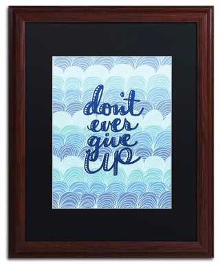Elizabeth Caldwell 'Don't Give Up Waves' Art, Wood Frame, Black Mat, 16x20