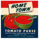 "Home Town Brand Tomato Puree" Digital Paper Print by Retrolabel, 32"x32"