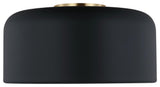 Malone Medium Ceiling Flush Mount, Midnight Black