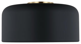 Malone Medium Ceiling Flush Mount, Midnight Black