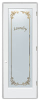 Laundry Door - Lenora - Primed - 32" x 84" - Knob on Left - Pull Open