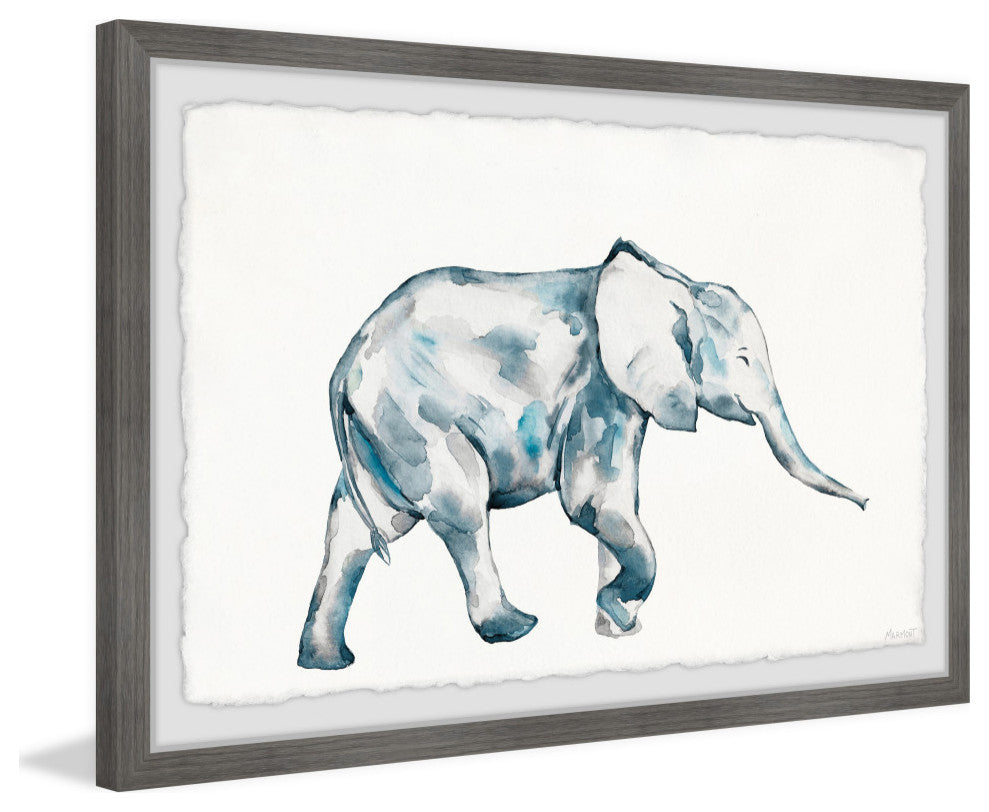 "Getting Muddy" Framed Painting Print, 12x8