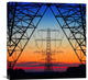 "Electric Coloured Sky" Stretched Canvas Giclee by Riekus Reinders, 22"x22"