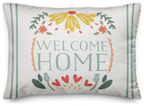 Folk Welcome Home 14x20 Spun Poly Pillow
