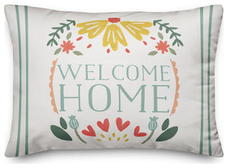 Folk Welcome Home 14x20 Spun Poly Pillow