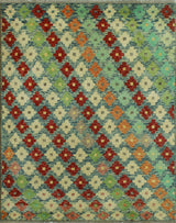 Balochi Zeba Blue/Red Rug, 5'2x6'7
