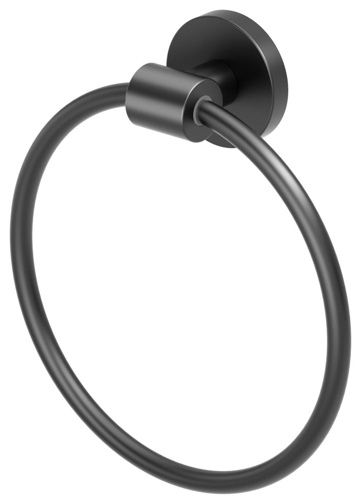 Reveal Towel Ring, Matte Black