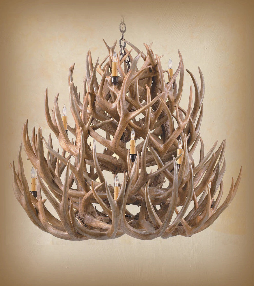 Deer Antler Tiered Chandelier