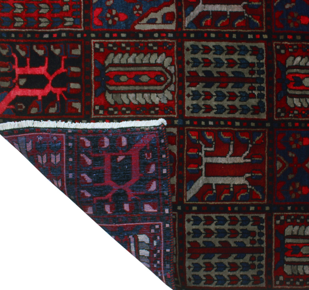 Fine Vintage Distressed Bocley Red Rug