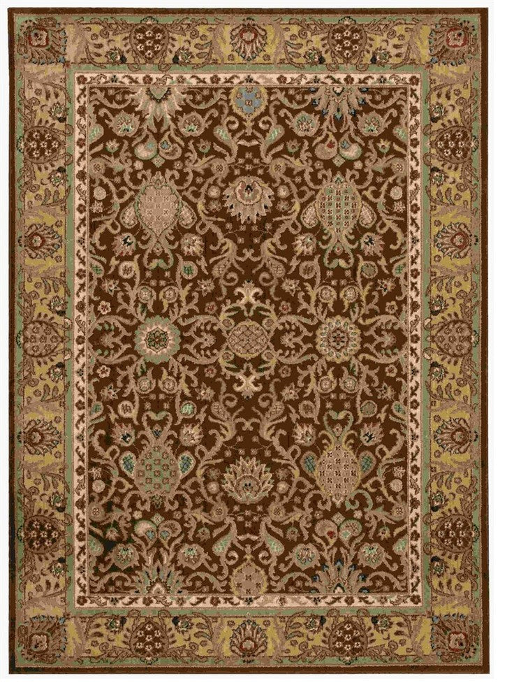 KATHY IRELAND LUMIERE STATEROOM ESPRESSO AREA RUG BY NOURISON
