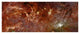 "HST-Spitzer Composite of Galactic Center" Digital Paper Print by NASA, 52"x22"