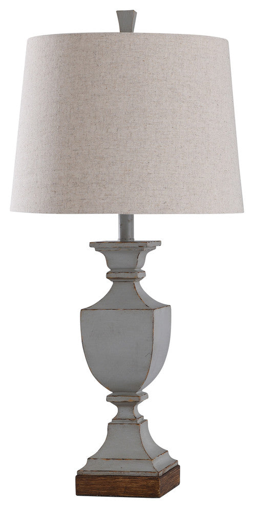 Oldbury Blue -30in Height, Classic Traditional Weathered Finish Table Lamp