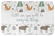 Woodland Animals Patten 34x21 Bath Mat