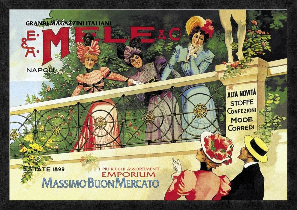 The Great Italian Store And Emporium, E. A. Mele, 1898, 38"X26"