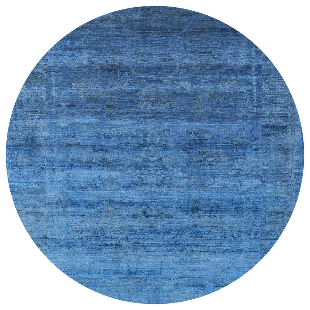 Ahgly Company Indoor Round Mid-Century Modern Area Rugs, 7' Round