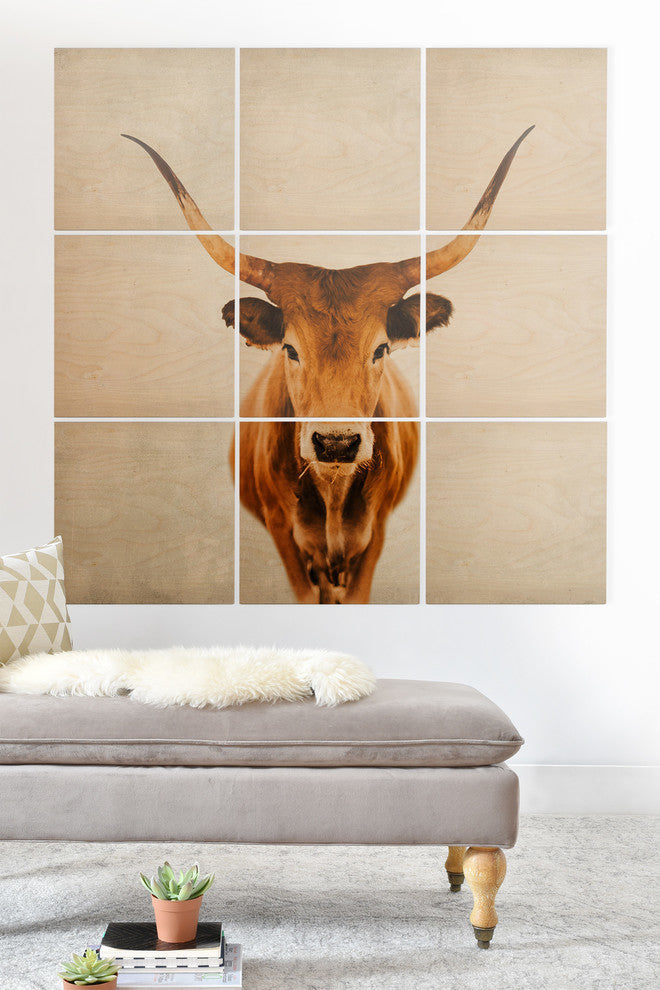 Deny Designs Ingrid Beddoes Mel Wood Wall Mural, 3'x3'