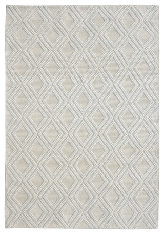 Chloe Diamond Area Rug, Ivory/Natural, 6' X 9'