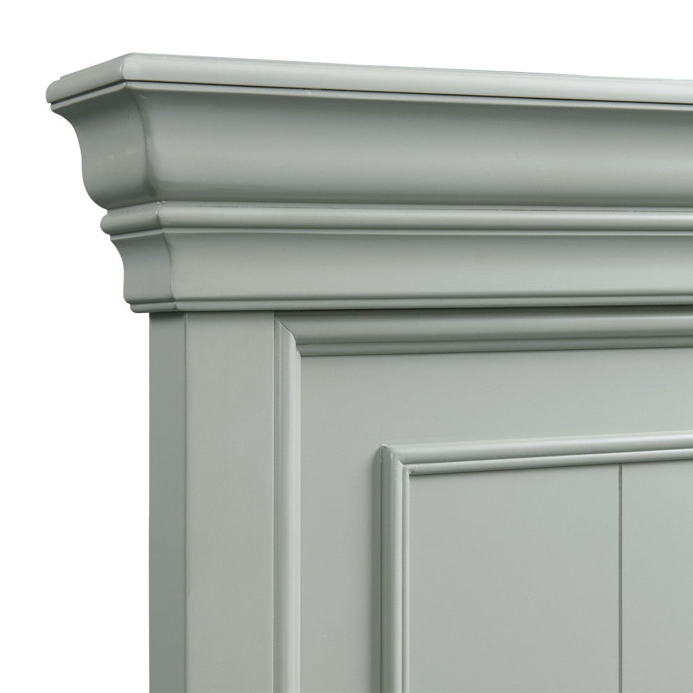 Picket House Furnishings Brooks Platform Storage 3PC Bedroom Set, Grey